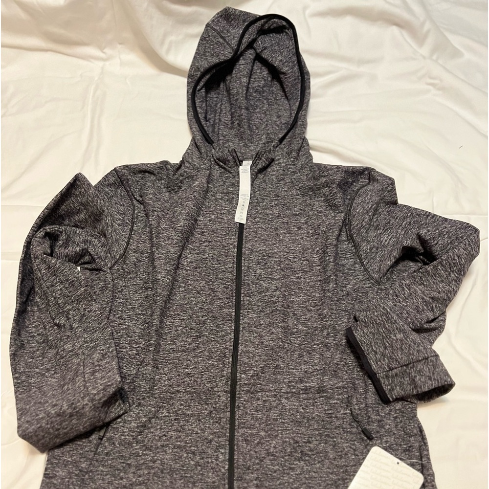 Lululemon NWT Full Zip Hoodie Heather Gray Sz Small